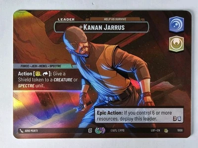 Star Wars Unlimited Legends Of The Force Showcase Kanan Jarrus 1008 LOF - Image 1 of 2