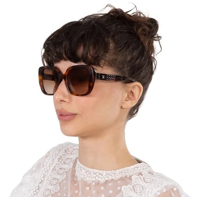 Burberry Helena Brown Gradient Square Ladies Sunglasses BE4371 331613 52 - Image 1 of 4
