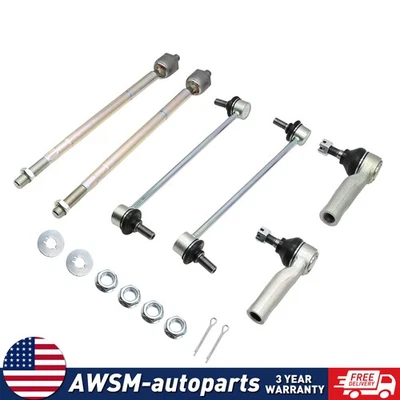 Front Inner Outer Tie Rod End Rods Ends For 2009-13 Toyota Corolla 09-14 Matrix Foto 1 de 4