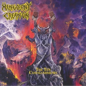 MALEVOLENT CREATION - The Ten Commandments (reissue) - TRANSLUCENT BLUE VINYL LP - Picture 1 of 1