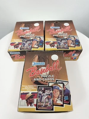 Lot of 3 1987 DONRUSS BASEBALL WAX BOXES MADDUX, JACKSON, BONDS RC Rookie Cards - Image 1 of 4
