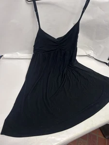 Vestido para dormir Gilligan & Omalley para mujer pequeño negro LBD correa delgada de encaje - Imagen 1 de 4