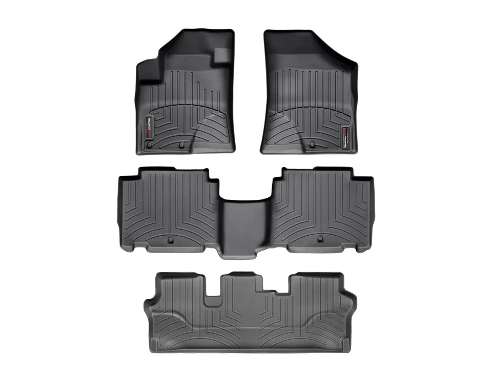 WeatherTech FloorLiner para Hyundai Veracruz 2007-2012 - Juego completo, negro Foto 1 de 4