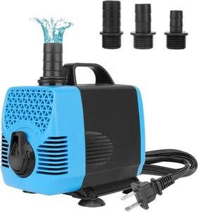 AquaMiracle 1000GPH Aquarium Wasserpumpen (3800L/H, 55W) Springbrunnenpumpe blau - Bild 1 von 6