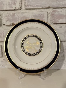 Rare Pickard China Gold Bracelet Salad Plate with State Seal of Minnesota 8.5" - Picture 1 of 13