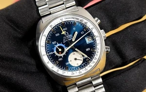 OMEGA 38 mm Seamaster JEDI 176.007 Automatik BOX vintage blaues Zifferblatt - Bild 1 von 12