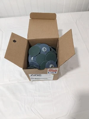 Arc Quick-Change Disc: S-Lock, 2" Dia, 120 Grit, Zirconia Alumina Qty 100 319038 - Image 1 of 4