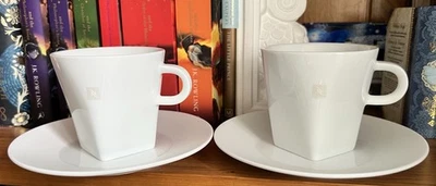 2 X JUEGO DE TAZAS Y PLATILLOS NESPRESSO BIG GAME CAFÉ AMERICANO Foto 1 de 4