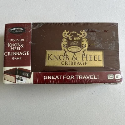 Wooden Folding Knob and Heel Cribbage Game Brand New by Front Porch Classic  - Image 1 of 4