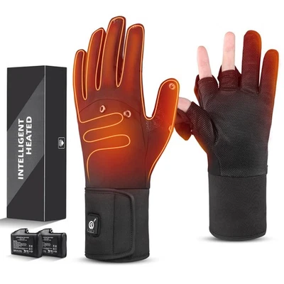 Heated Gloves for Men Women Cold Weather,Electric Rechargeable Gloves,Winter ... - Image 1 of 4