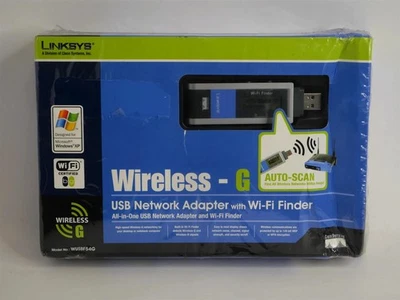 Linksys Wireless-G USB Network Adapter With Wi-Fi Finder WUSBF54G - Image 1 of 4