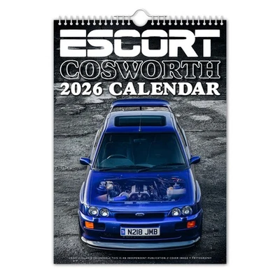 2026 Calendar - Ford Escort Cosworth - Cars / Motoring / Nostalgic / Christmas - Image 1 of 4