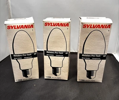 3 NOS Sylvania Metalarc Pro-Tech MP100/U/MED Base Metal Halide Bulb E17, M90 - Image 1 of 4