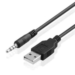 3,5 mm AUX Audio Buchse auf USB 2.0 Stecker Ladekabel Kabel für iPod Shuffle 2. - Bild 1 von 1
