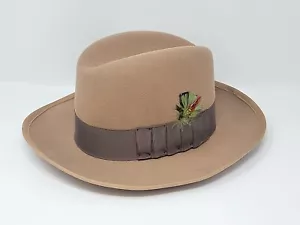 Original & Vintage USA Designer Collection "Hustler" Wool Fedora Hat Large - Picture 1 of 9