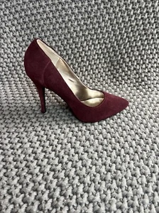 Steve Madden Carli Burgundy Suede Heels Pumps Women Size 8.5 M - Picture 1 of 14