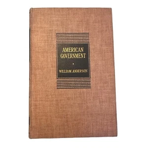 American Government 1942 by William Anderson hardcover - Picture 1 of 3