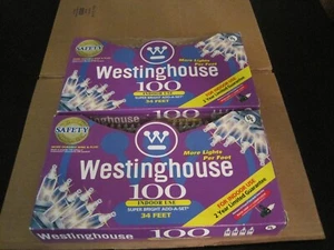 2 WESTINGHOUSE 100 SUPER BRIGHT ADD-A-SET CLEAR LIGHTS INDOOR USE 34 FEET--NEW - Picture 1 of 15