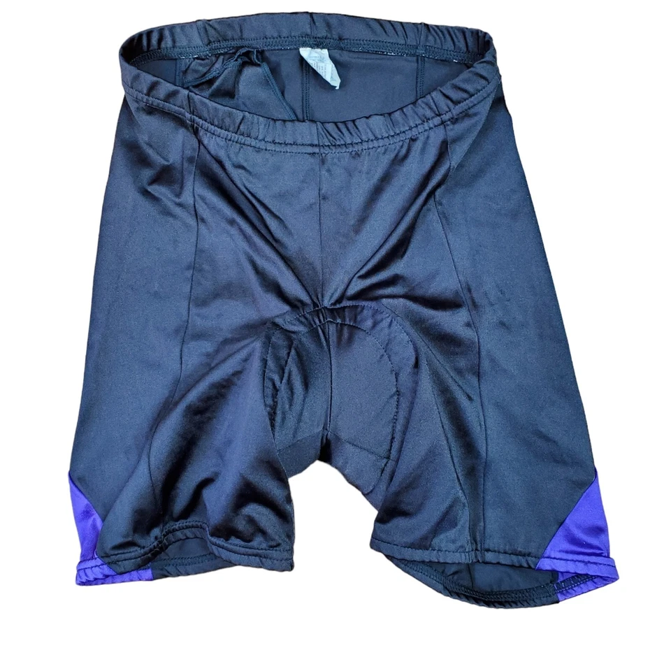 Bellwether Mens Cycling Shorts Large Black Purple Compression Pocket Padded Logo - Image 1 of 4