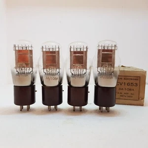 3A/108A CV1653 4020A STC England Triode D Getter Matched Quad, gleiche Codes NOS - Bild 1 von 5