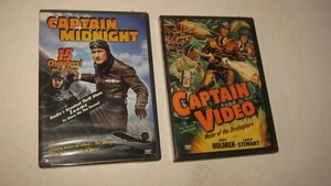 VINTAGE SCIENCE FICTION DVD LOT 2 CAPTAIN MIDNIGHT CAPTAIN VIDEO VCI VID - Picture 1 of 1
