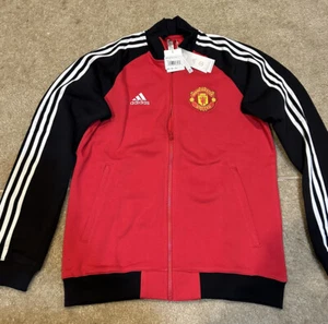 Manchester United Adidas Track Jacket Size Medium NWT - Picture 1 of 4