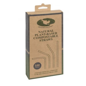 Pajitas compostables Beyond Gourmet 100/paquete - Imagen 1 de 1