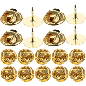 50 Sets Earring Backs Replacements Lock Pin Stopper Backing Brooch - Picture 1 of 20