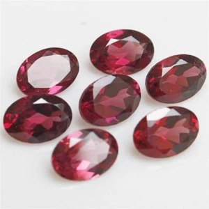 Wholesale Lot 6x4mm Oval Facet Natural Malaya Garnet Loose Calibrated Gemstone - Picture 1 of 10