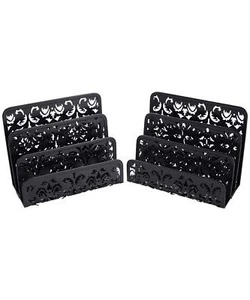 Desk Organizer 2 Pack Office Small Letter Sorter Desktop File Organizer with ... - Picture 1 of 6