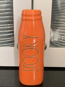 Rae Dunn SPOOKY Artisan Collection Halloween 2022 Orange Decorative Container - Picture 1 of 11