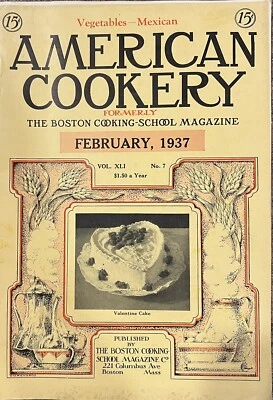 Nice Vintage Issue of the American Cookery Magazine for October 1937  — 第 1/4 张图片