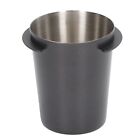 (Black)Coffee Dosing Cup Stainless Steel Silicone Easy To Clean Fine