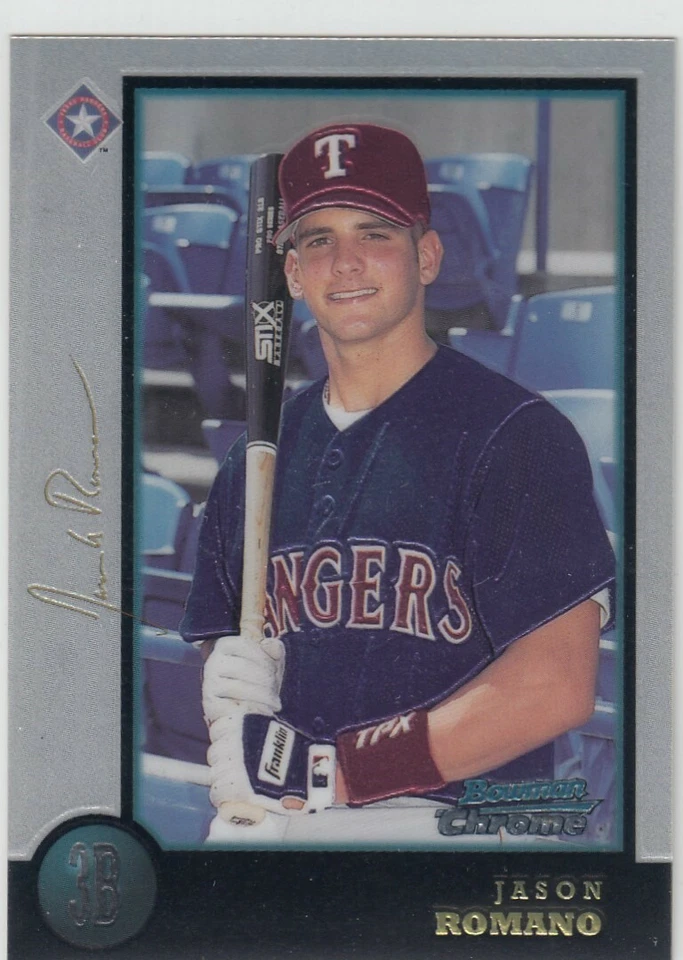 1998 Jason Romano Bowman Chrome GOLD ROOKIE PARALLEL /50 - #149 Rangers - Image 1 of 1