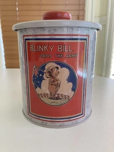 🐨🇦🇺BLINKY BILL JOINS THE ARMY EMPTY TIN AUSTRALIANA COLLECTABLE - Picture 1 of 12