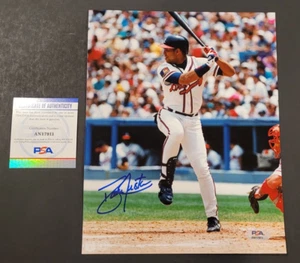 DAVID JUSTICE Signed 8x10 Photo-ATLANTA BRAVES-PSA Authenticated - Picture 1 of 5