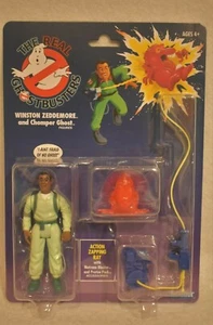 Kenner The Real Ghostbusters Winston Zeddemore and Chomper Ghost Figures - Picture 1 of 4