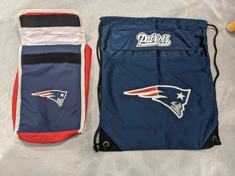 New England Patriots NFL Insulated Lunchbox  and Backpack Cover