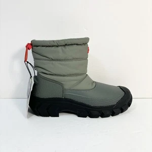 NEU Herren Hunter Intrepid wasserdicht kurz Schneestiefel grau Größe US 7 Einzelhandel $ 185 - Bild 1 von 21