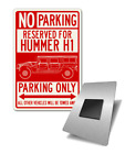 Hummer H1 Kombi 4x4 Parking Lodówka Magnes - Aluminium - Konfigurowalny