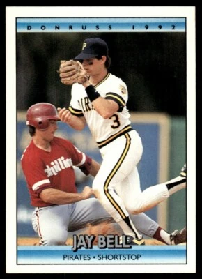 1992 Donruss #100 Jay Bell Pittsburgh Pirates - Image 1 of 2