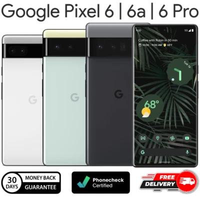 Google Pixel 6 | 6a | 6 Pro - 128GB 256GB 512GB - Desbloqueado Verizon AT&T T-Mobile Foto 1 de 3