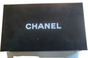 Chanel Black Patent Leather CC Heel Open Toe Pumps Italy 35 - Picture 1 of 6