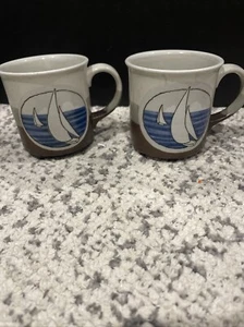 Sailboat Nautical Ceramic Coffee Mug Tea Cup - Picture 1 of 7