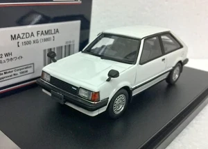 po 1:43 HI STORY HS212WH Mazda Familia 323 1500 XG 1980 JDM coche modelo escala - Imagen 1 de 4