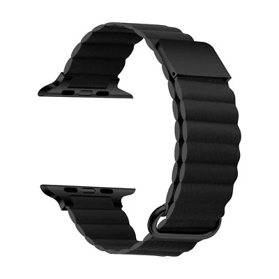 Correa de cuero magnética para correas de Apple Watch 49 mm Ultra Series 9 10 Iwatch 45 mm Foto 1 de 4