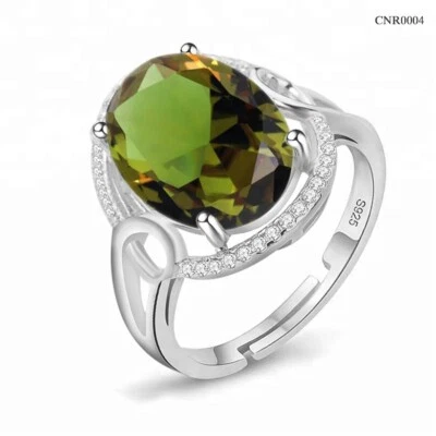 925 Silber Zultanite Diaspore Edelstein (synthetisch) Ring Farbwechsel  Gr.18/58 - Bild 1 von 4