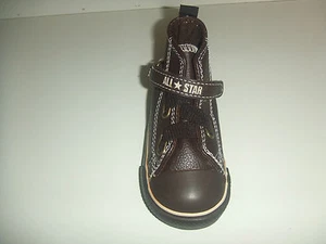 CONVERSE ALL STAR CHUCK TAYLOR EN CUIR POUR GARÇON POINTURE EU20 MARRON - Imagen 1 de 12