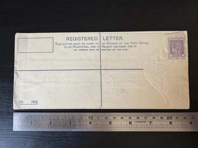 Mauritius - KGV Specimen 20c Reg. PSE Postal Stationery Envelope - Image 1 of 3