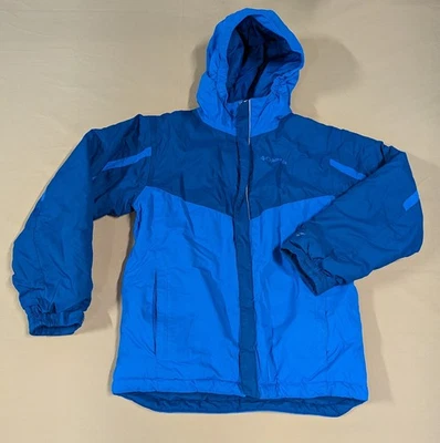 Columbia Kids Winter Coat Outgrown System Extendable Cuff Size Medium Hooded EUC - Image 1 of 4